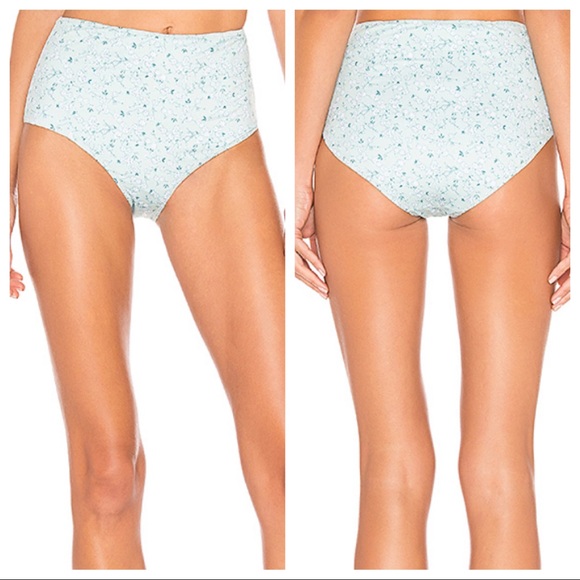 LoveShackFancy Other - LoveShackFancy Mason high rise bikini mineral M
